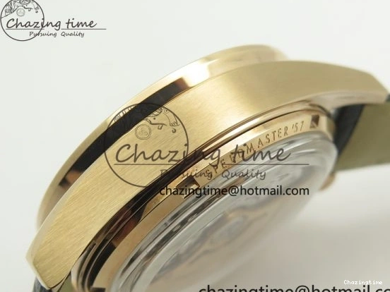 0102 Speedmaster ’57 Co-Axial RG OMF 1:1 Best Edition Black Dial On Leather Strap A9300 (Free Leather Strap) Resilient 8064